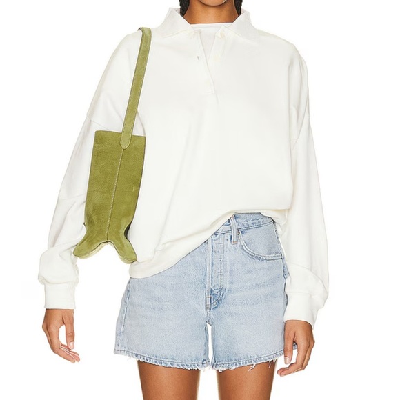 AGOLDE Parker Long Shorts in Twister Light Blue size 34 - Picture 2 of 10